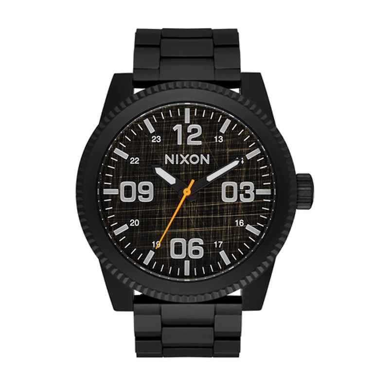 Nixon Corporal Stainless Steel Super Black/Black Top