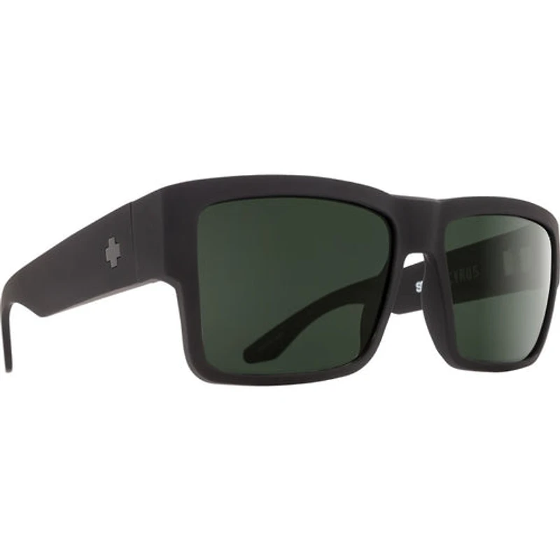 SPY Cyrus Soft Matte Black Happy Grey Green Polarized