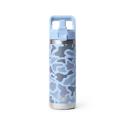 YETI Rambler Water Bottle with Color-matched Straw Cap