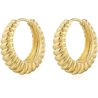 Luv Aj Ridged Marbella Hoops
