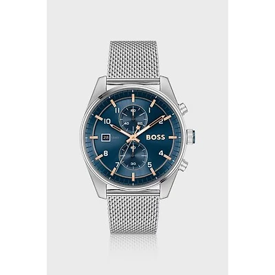 HUGO BOSS Sky Traveller Chrono 5 Bar Mesh