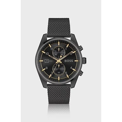 HUGO BOSS Sky Traveller Chrono 5 Bar Mesh