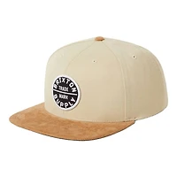 Brixton Oath III Snapback Sand/Light Brown Corduroy
