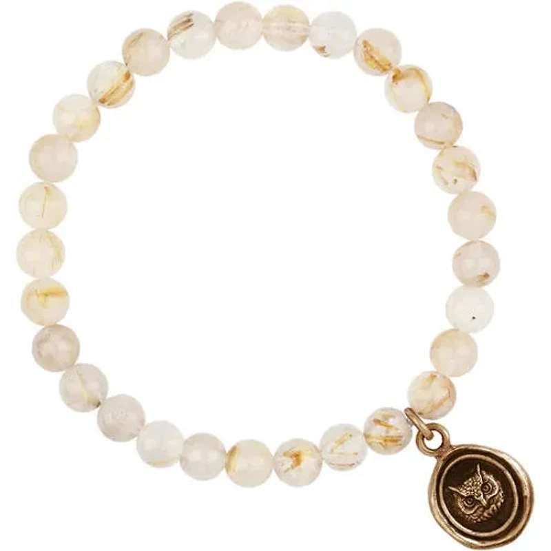 Pyrrha Witty Appreciation Talisman Stretch Stone Bracelet