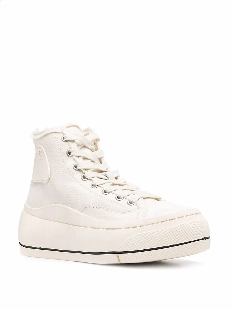 R13 - Platform Sneakers in Cream