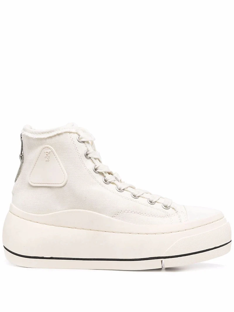 R13 - Platform Sneakers in Cream