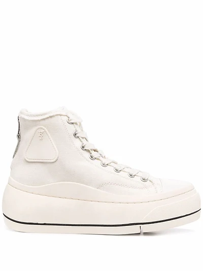 R13 - Platform Sneakers in Cream