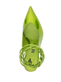 THE ATTICO - Holographic Pumps in Green