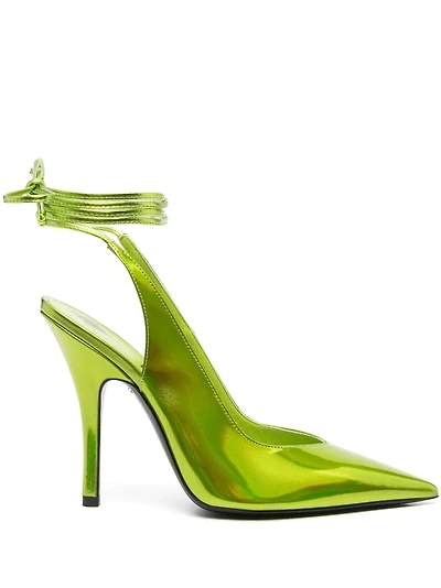 THE ATTICO - Holographic Pumps in Green