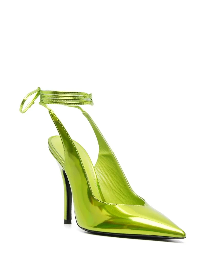 THE ATTICO - Holographic Pumps in Green