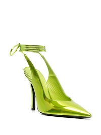 THE ATTICO - Holographic Pumps in Green