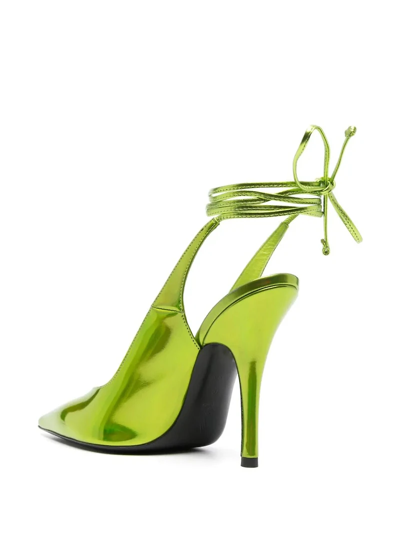 THE ATTICO - Holographic Pumps in Green