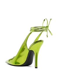 THE ATTICO - Holographic Pumps in Green