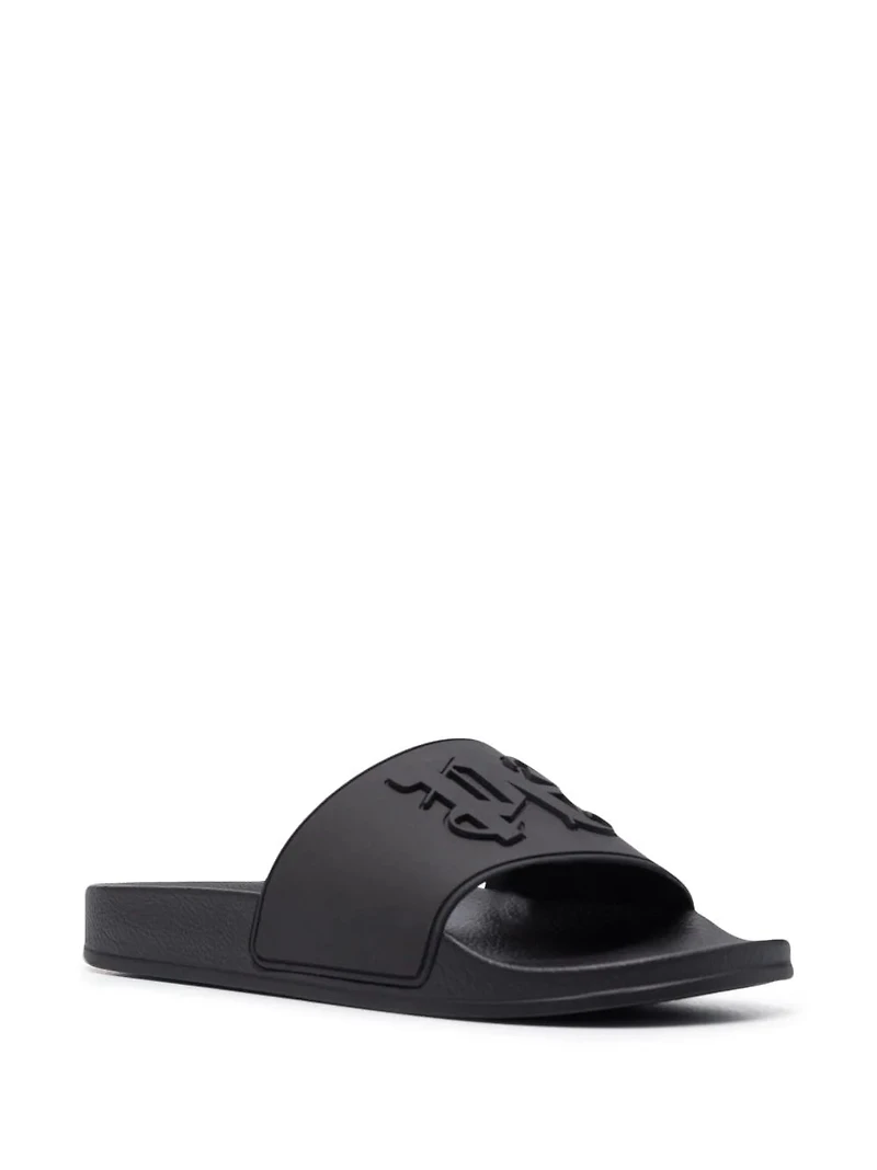 PALM ANGELS - Monogram Slides in Black