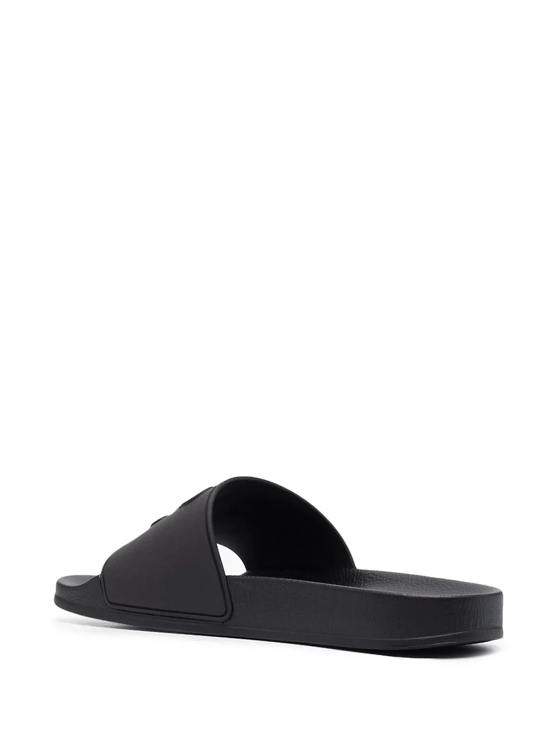 PALM ANGELS - Monogram Slides in Black