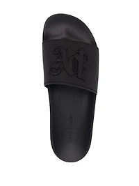 PALM ANGELS - Monogram Slides in Black