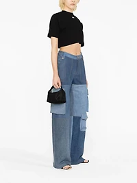 OFF-WHITE - Crop Tee in Black