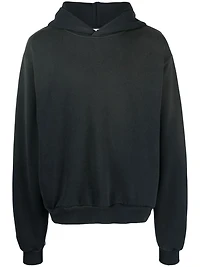 ACNE STUDIOS - Black Logo-Print Hoodie