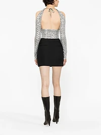 THE ATTICO - Sequined Cut Out Top