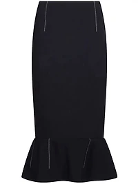 MARNI - Constrast Stitch Skirt in Black