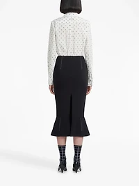 MARNI - Constrast Stitch Skirt in Black