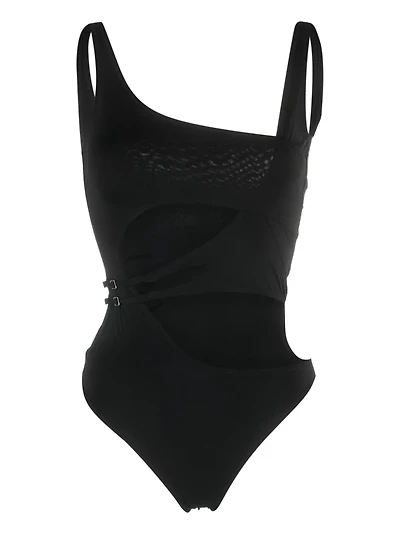 OFF-WHITE - Cut Out Swimsuit in Black