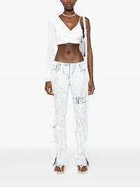 ACNE STUDIOS - Low Rise Textured Jeans