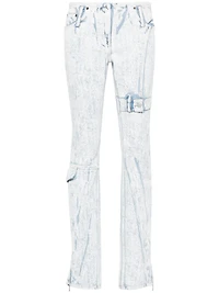 ACNE STUDIOS - Low Rise Textured Jeans