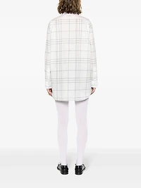 MARNI - Checkered Long Sleeve Shirt in White