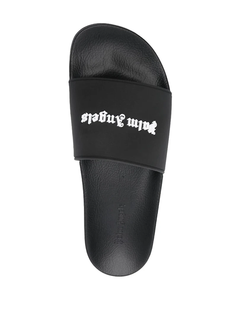 PALM ANGELS - Logo Slides in Black