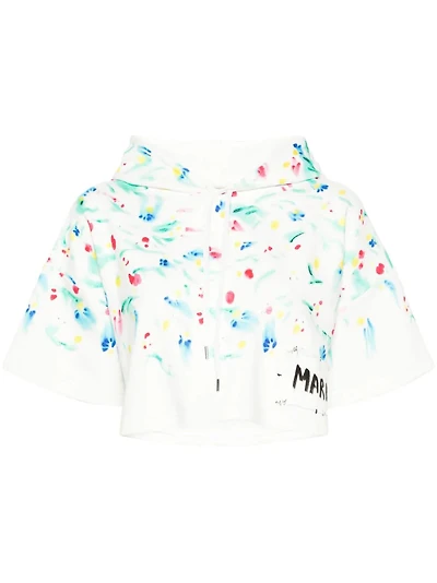 MARNI - Floral Print Hoodie