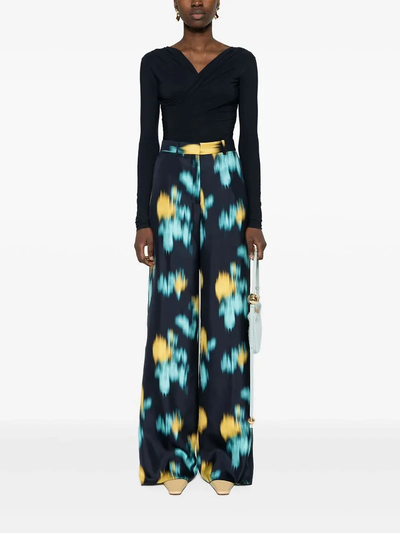 LANVIN - Abstract Print Trousers