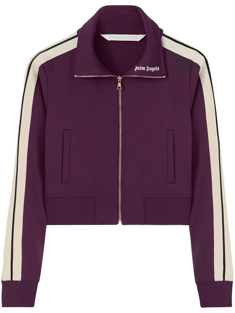 PALM ANGELS - Cropped Jacket in Purple