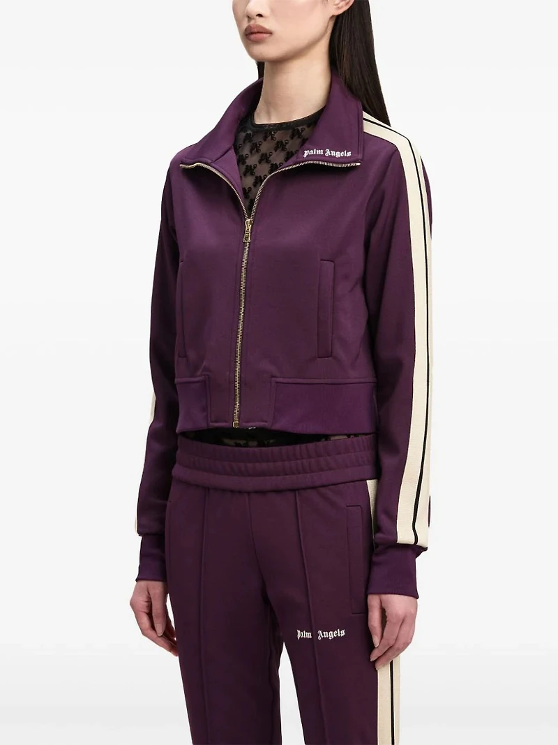 PALM ANGELS - Cropped Jacket in Purple