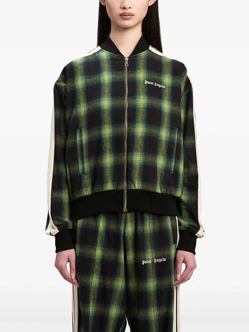 PALM ANGELS - Plaid Bomber Jacket
