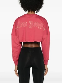 PALM ANGELS - Cropped Long Sleeve in Light Red