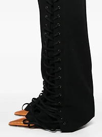JEAN PAUL GAULTIER - Lace Up Trousers in Black