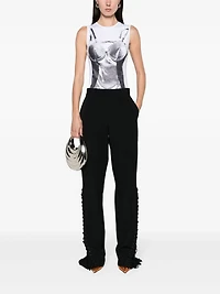 JEAN PAUL GAULTIER - Lace Up Trousers in Black