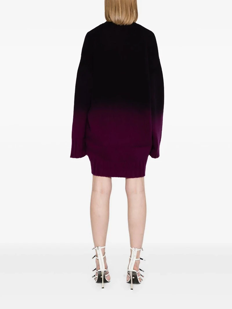 THE ATTICO - Ombré Long Line Sweater in Purple