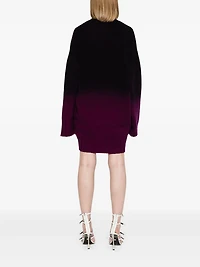 THE ATTICO - Ombré Long Line Sweater in Purple