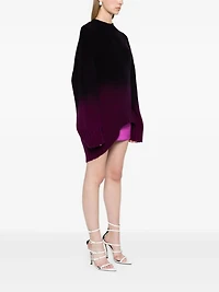 THE ATTICO - Ombré Long Line Sweater in Purple