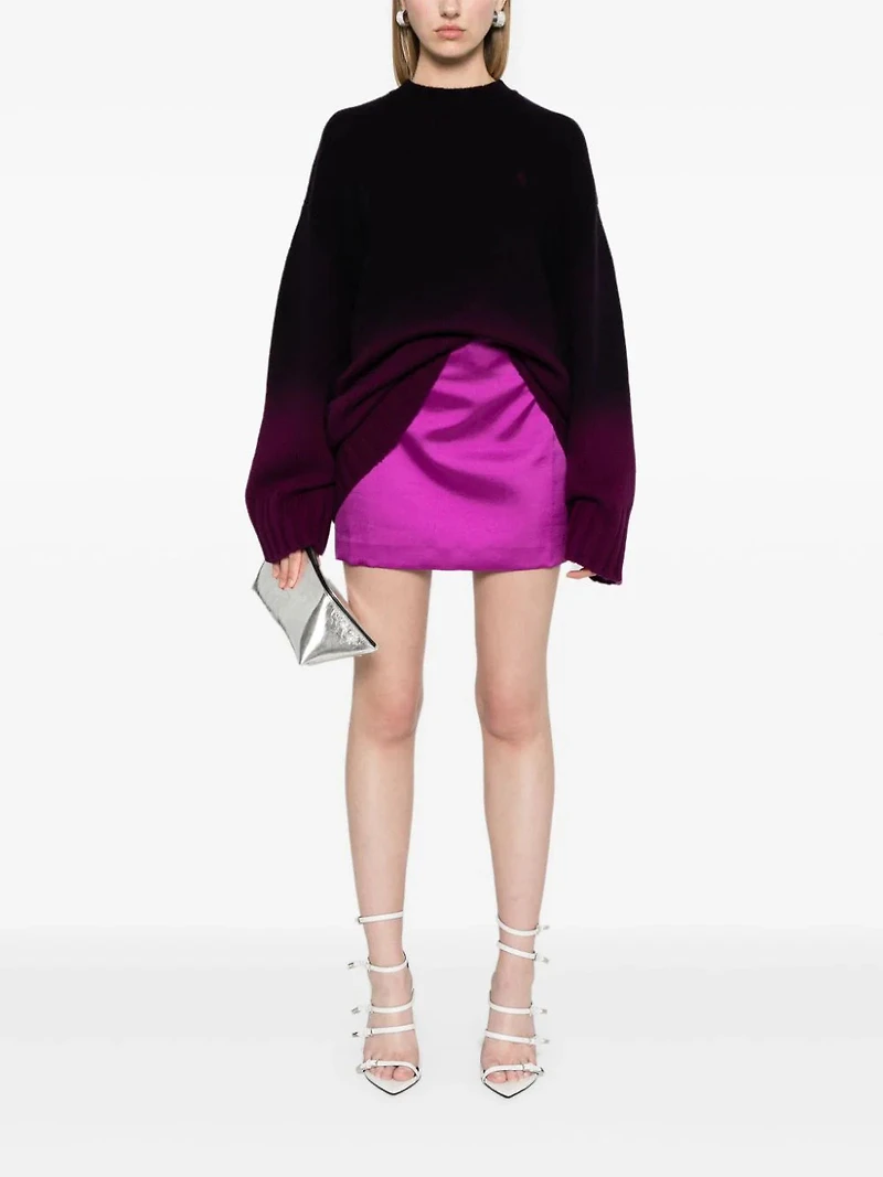 THE ATTICO - Ombré Long Line Sweater in Purple