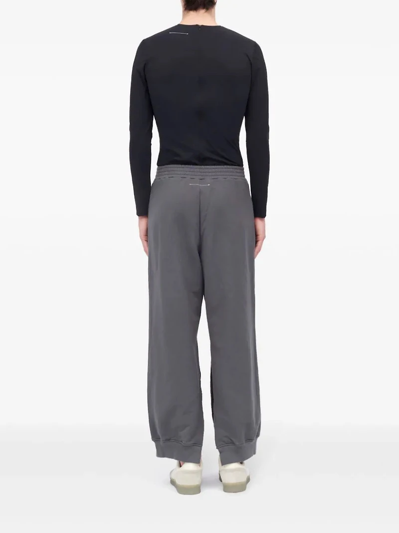 MM6 MAISON MARGIELA - Split Hem Track Pants in Dark Gray