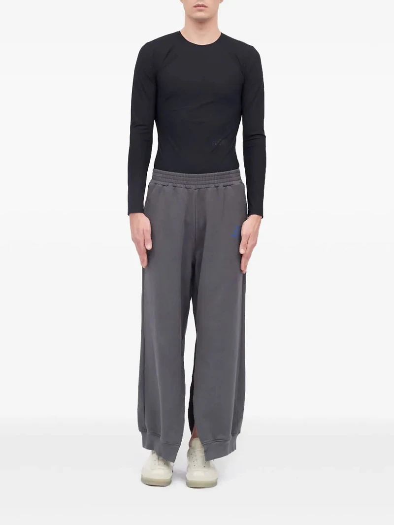 MM6 MAISON MARGIELA - Split Hem Track Pants in Dark Gray