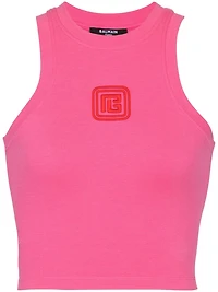 BALMAIN - Logo Tank Pink