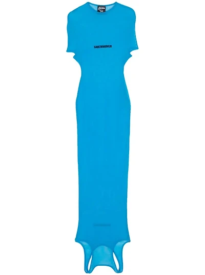 JEAN PAUL GAULTIER X SHAYNE OLIVER - Mesh Dress in Blue