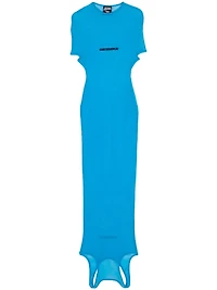 JEAN PAUL GAULTIER X SHAYNE OLIVER - Mesh Dress in Blue