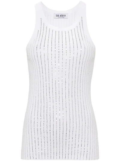 THE ATTICO - Rhinestone Embellished Tank