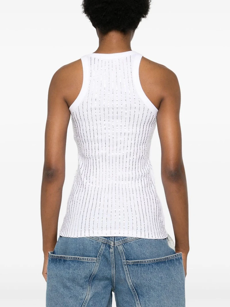 THE ATTICO - Rhinestone Embellished Tank