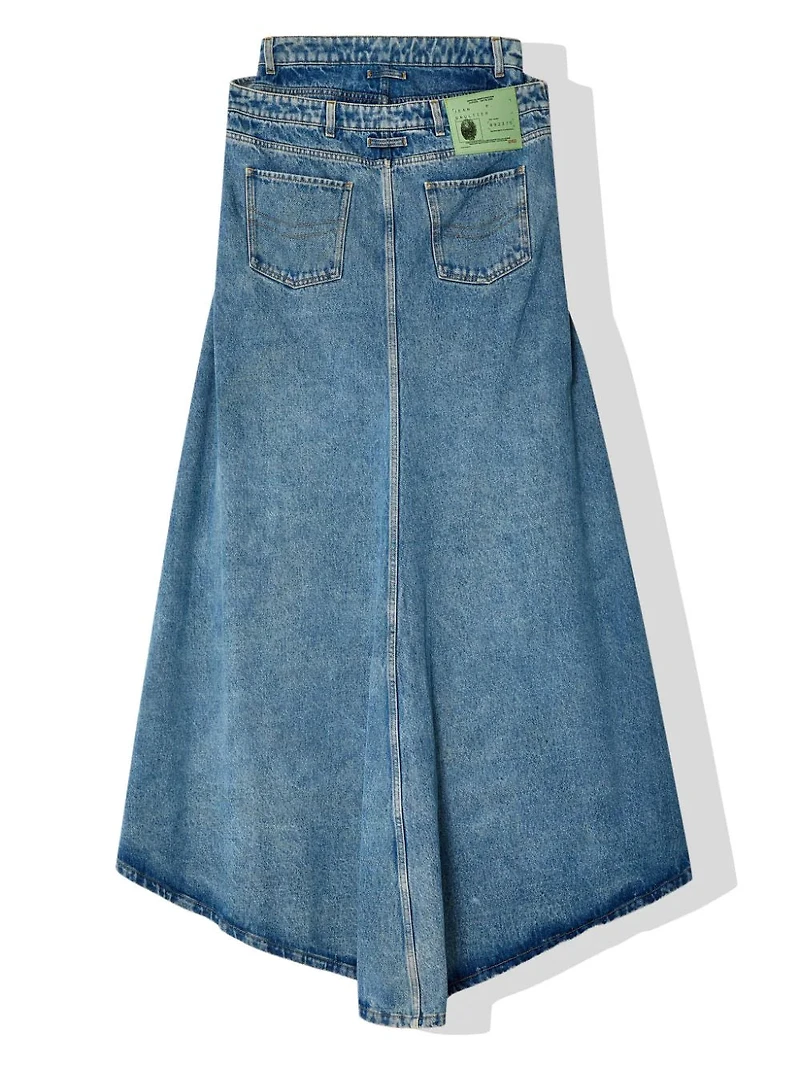 JEAN PAUL GAULTIER - Asymmetric Denim Skirt